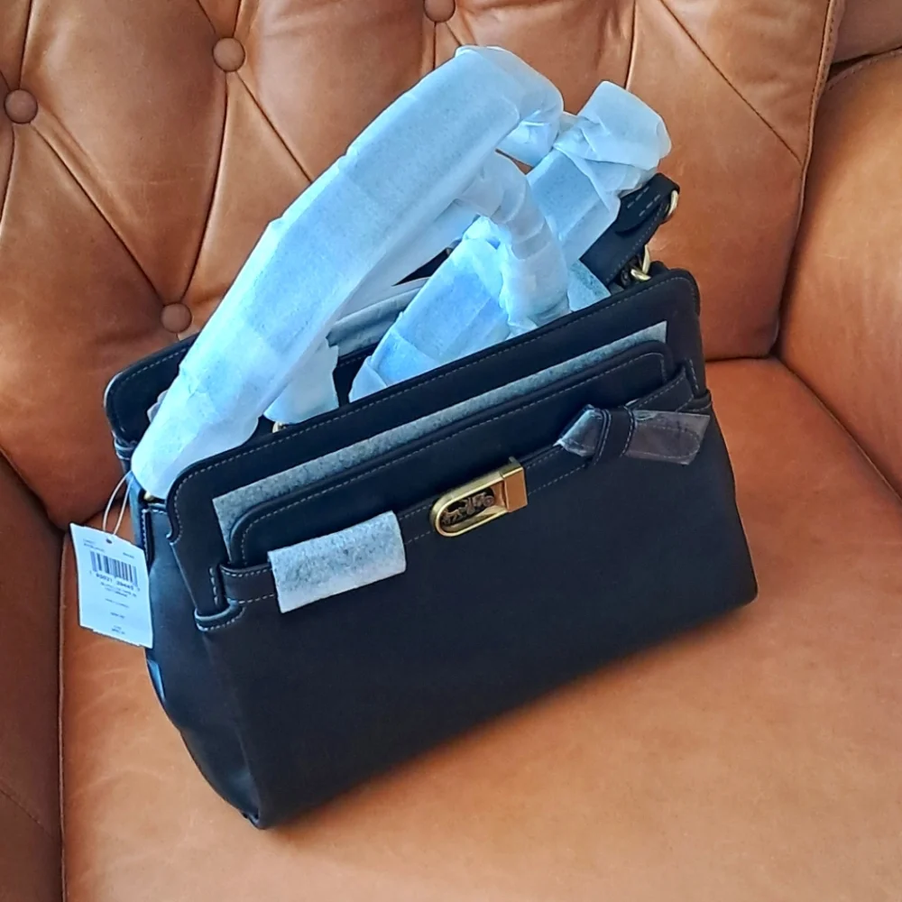 NWT Coach Tate Carryall 29 Black - Picture 2 of 16